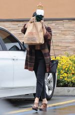 VANESSA HUDGENS Leaves Walgreens in Los Angeles