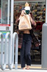 VANESSA HUDGENS Leaves Walgreens in Los Angeles