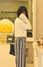 VANESSA HUDGENS with New Hairstyle Out Shopping in Beverly Hills