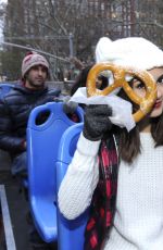 VICTORIA JUSTICE at American Eagle Outfitters #aeogetdownnyc Party Bus in New York