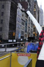 VICTORIA JUSTICE at American Eagle Outfitters #aeogetdownnyc Party Bus in New York