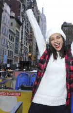 VICTORIA JUSTICE at American Eagle Outfitters #aeogetdownnyc Party Bus in New York