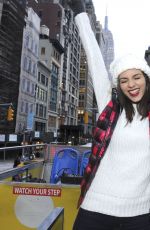 VICTORIA JUSTICE at American Eagle Outfitters #aeogetdownnyc Party Bus in New York