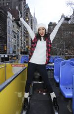 VICTORIA JUSTICE at American Eagle Outfitters #aeogetdownnyc Party Bus in New York