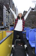 VICTORIA JUSTICE at American Eagle Outfitters #aeogetdownnyc Party Bus in New York