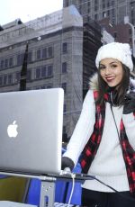 VICTORIA JUSTICE at American Eagle Outfitters #aeogetdownnyc Party Bus in New York