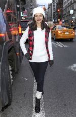 VICTORIA JUSTICE at American Eagle Outfitters #aeogetdownnyc Party Bus in New York