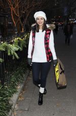 VICTORIA JUSTICE at American Eagle Outfitters #aeogetdownnyc Party Bus in New York