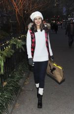 VICTORIA JUSTICE at American Eagle Outfitters #aeogetdownnyc Party Bus in New York