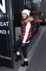 VICTORIA JUSTICE at American Eagle Outfitters #aeogetdownnyc Party Bus in New York