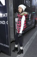 VICTORIA JUSTICE at American Eagle Outfitters #aeogetdownnyc Party Bus in New York