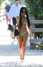 ZOE KRAVITZ in Bikinis at a Beach in Miami 