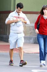 ZOOEY DESCHANEL and Jacob Pechenik Out and Abou in Studio City