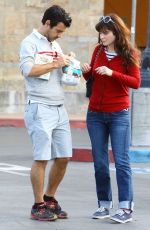 ZOOEY DESCHANEL and Jacob Pechenik Out and Abou in Studio City