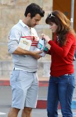 ZOOEY DESCHANEL and Jacob Pechenik Out and Abou in Studio City