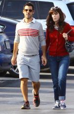 ZOOEY DESCHANEL and Jacob Pechenik Out and Abou in Studio City