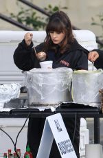 ZOOEY DESCHANEL on the Set of New Girl 1612