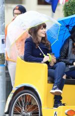 ZOOEY DESCHANEL on the Set of New Girl 1612