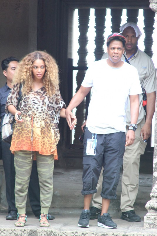 BEYONCE and Jay Z at Angkor Wat