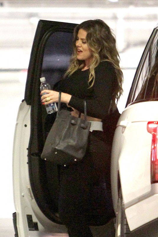 KHLOE KARDASHIAN at an Office