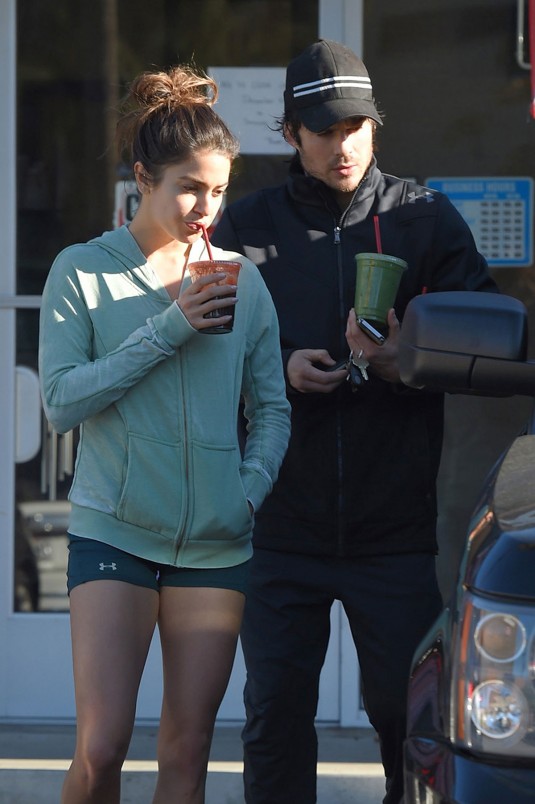 NIKKI REED and Ian Somerhalder at Breakroom Cafe