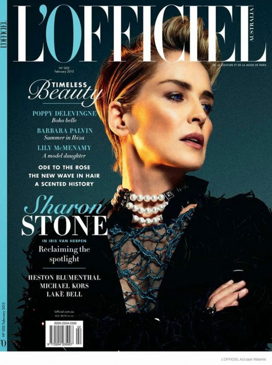 SHARON STONE in L'Officiel Magazine