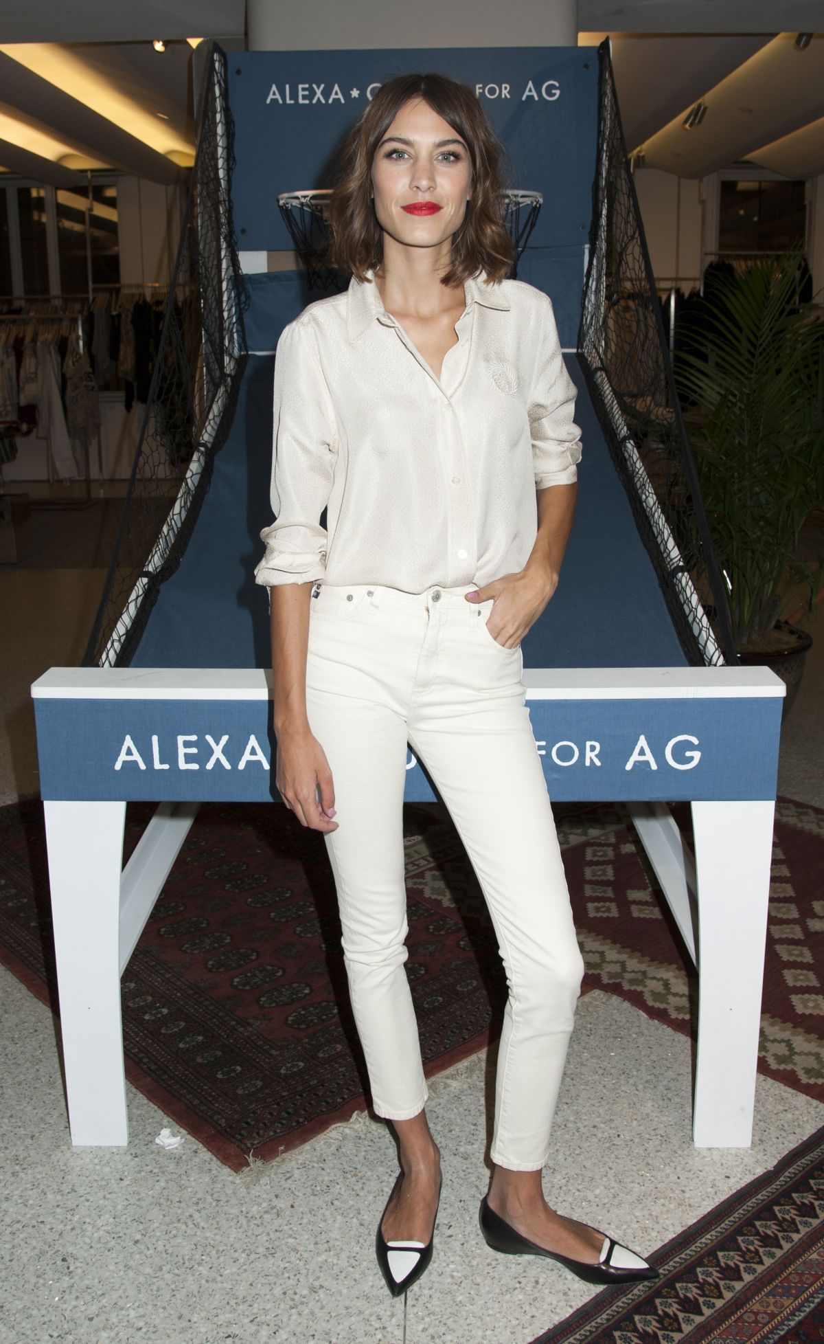 ALEXA CHUNG at AG Launch Party in New York – HawtCelebs