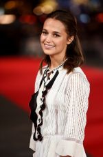 ALICIA VIKANDER at Testament of Youth Premiere in London