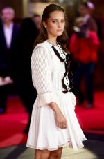 ALICIA VIKANDER at Testament of Youth Premiere in London