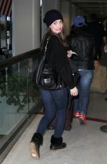 ALISON BRIE Arrives at Los Angeles International Airport