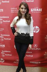 ALISON BRIE at Sleeping with Other People Premiere at 2015 Sundance Film Festival