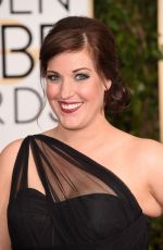 ALLISON TOLMAN at 2015 Golden Globe Awards in Beverly Hills