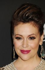 ALYSSA MILANO at Instyle and Warner Bros Golden Globes Party in Beverly Hills
