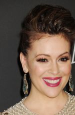 ALYSSA MILANO at Instyle and Warner Bros Golden Globes Party in Beverly Hills