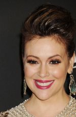 ALYSSA MILANO at Instyle and Warner Bros Golden Globes Party in Beverly Hills