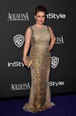 ALYSSA MILANO at Instyle and Warner Bros Golden Globes Party in Beverly Hills