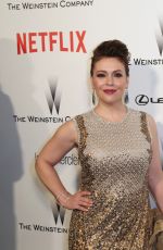 ALYSSA MILANO at The Weinstein Company and Netflix Golden Globe Party in Beverly Hills