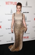 ALYSSA MILANO at The Weinstein Company and Netflix Golden Globe Party in Beverly Hills