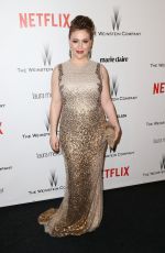 ALYSSA MILANO at The Weinstein Company and Netflix Golden Globe Party in Beverly Hills