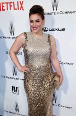 ALYSSA MILANO at The Weinstein Company and Netflix Golden Globe Party in Beverly Hills