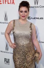ALYSSA MILANO at The Weinstein Company and Netflix Golden Globe Party in Beverly Hills