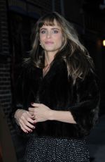 AMANDA PEET Arrives at Late Show with David Letterman