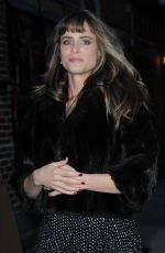 AMANDA PEET Arrives at Late Show with David Letterman