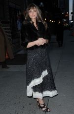 AMANDA PEET Arrives at Late Show with David Letterman