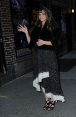 AMANDA PEET Arrives at Late Show with David Letterman
