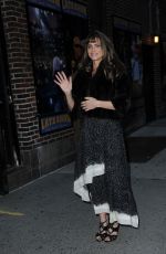 AMANDA PEET Arrives at Late Show with David Letterman