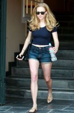 AMANDA SEYFRIED in Denim shorts Out and About in West Hollywood (September 2011)