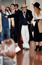 AMBER HEARD and Johnny Depp Arrives at Tokyo International Airport