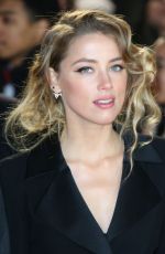 AMBER HEARD at Mortdeca Premiere in London