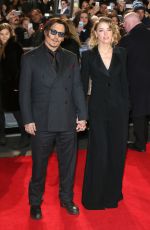 AMBER HEARD at Mortdeca Premiere in London